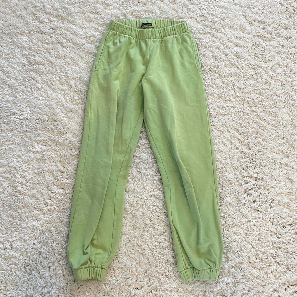 Green joggers